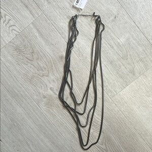 Elegant Silver Multi-Layer Necklace